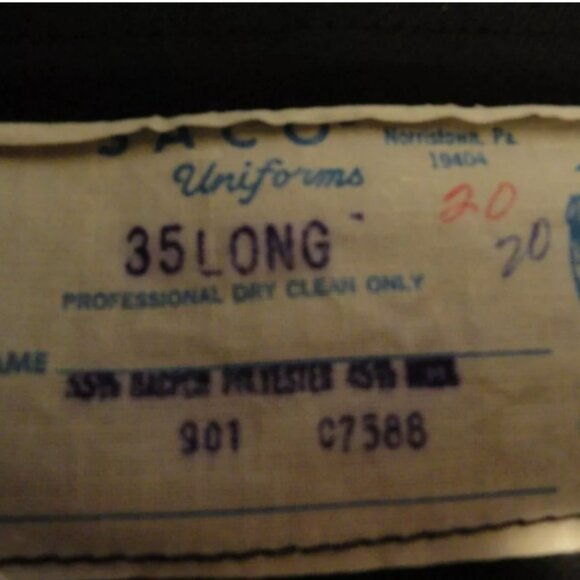 33x31 SACO MENS USMC MARINES DRESS ALPHA UNIFORM SHADE 2212 GREEN PANTS SV 1797 - Picture 2 of 10